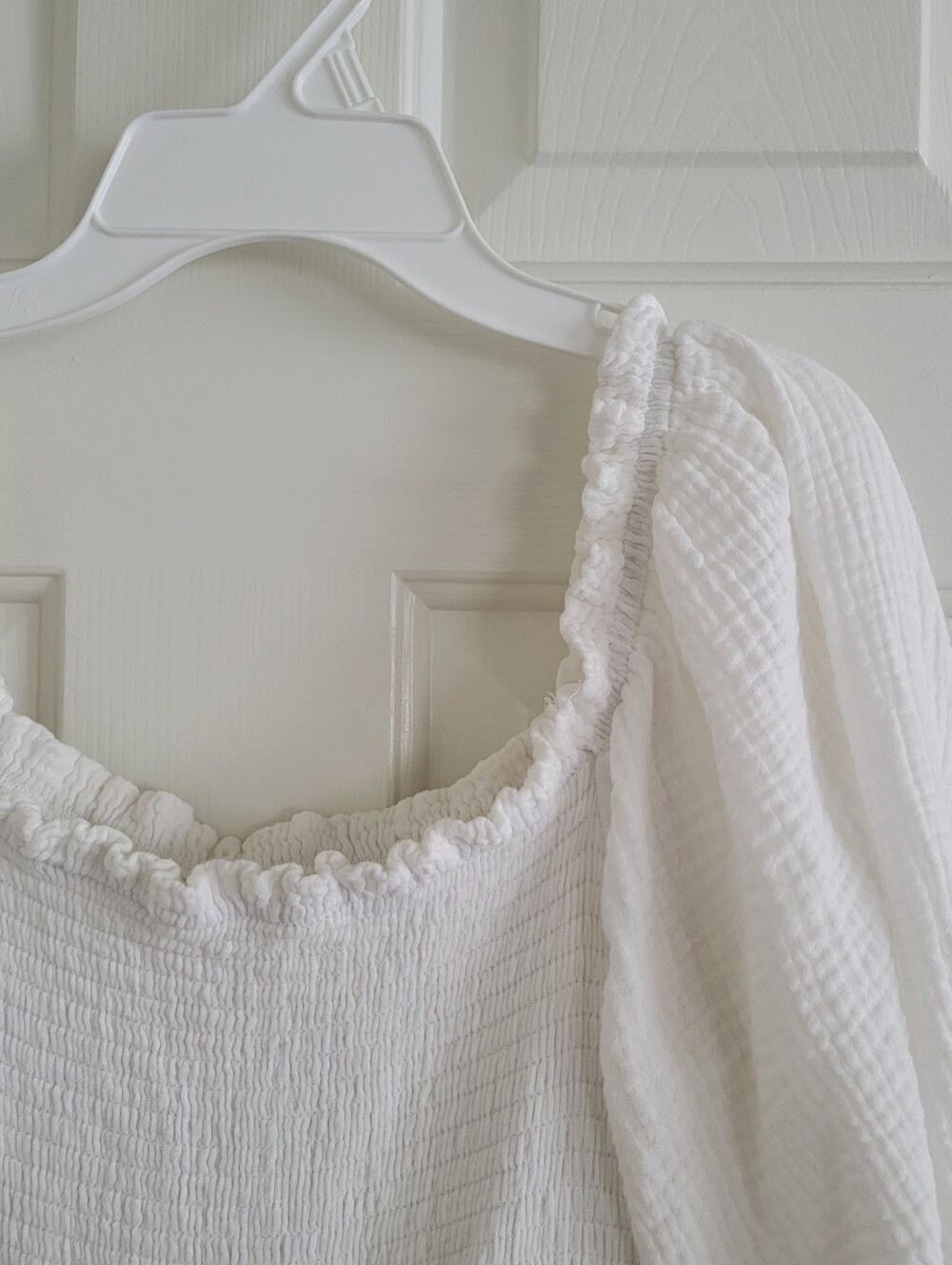 White Gauze 4-Tiered Dress - Picture 2 of 7